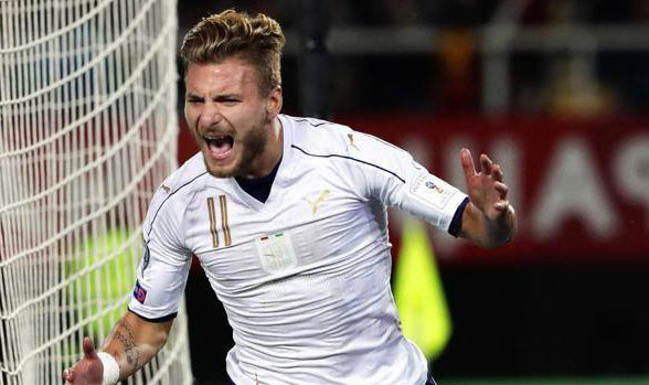 Questa foto descrive: Italia Macedonia 3-2: una doppietta di Ciro Immobile regala la vittoria agli azzurri